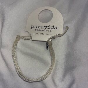 Pura Vida White Cord Bracelet NWT